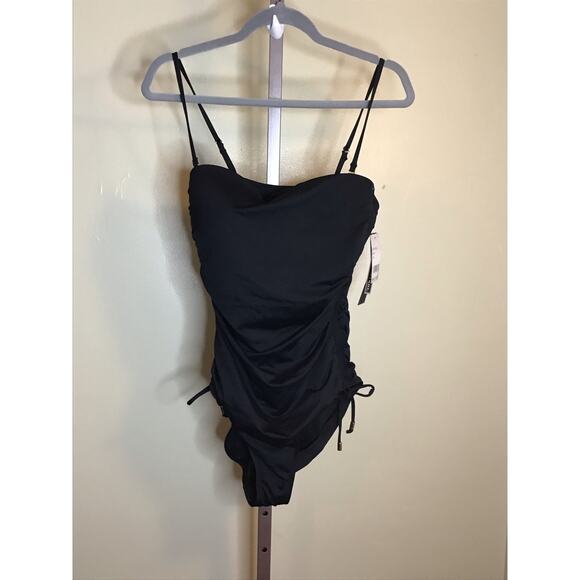 Lablanca Women One Piece Tummy Control Black  Swimsuit Sz 10 NWT Island Goddess - Picture 4 of 11